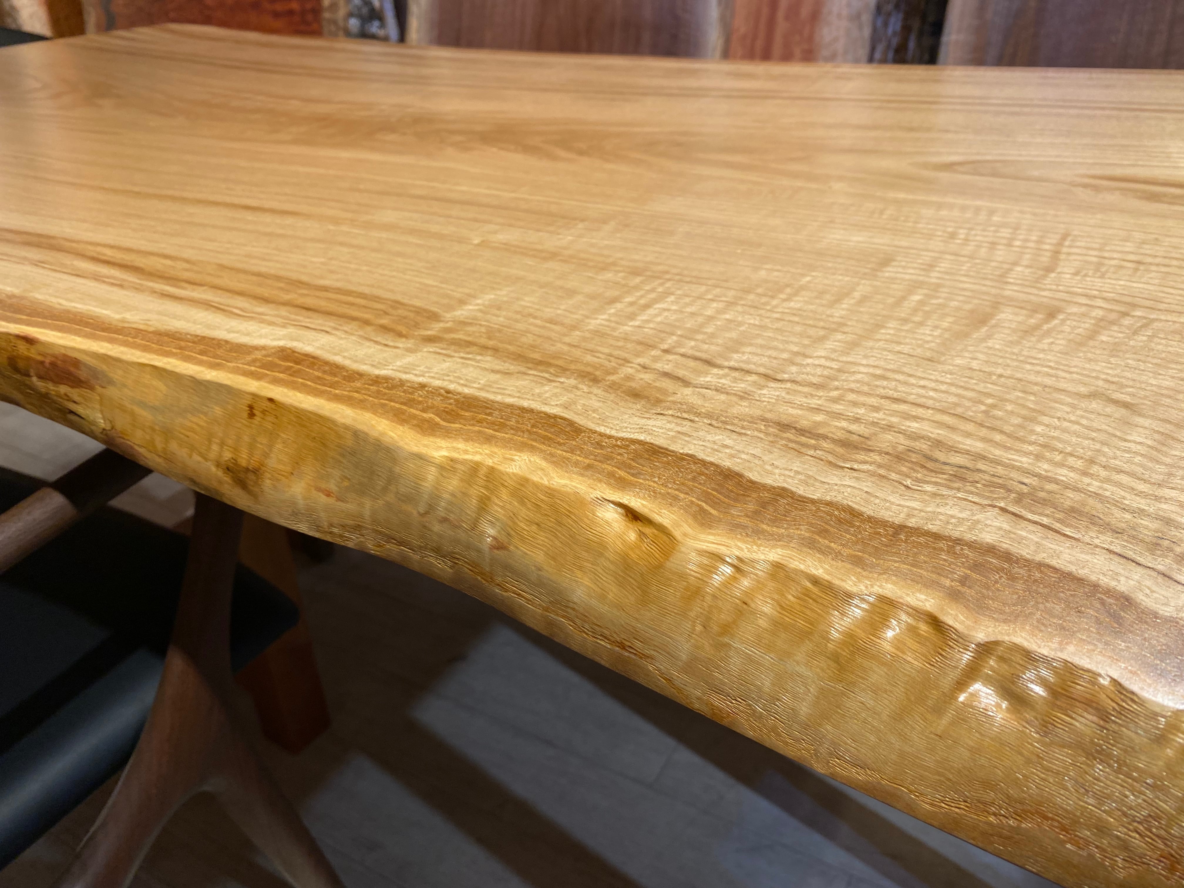 栗（クリ）_2000×800-900×40_横浜元町店_テーブル天板/一枚板 221672