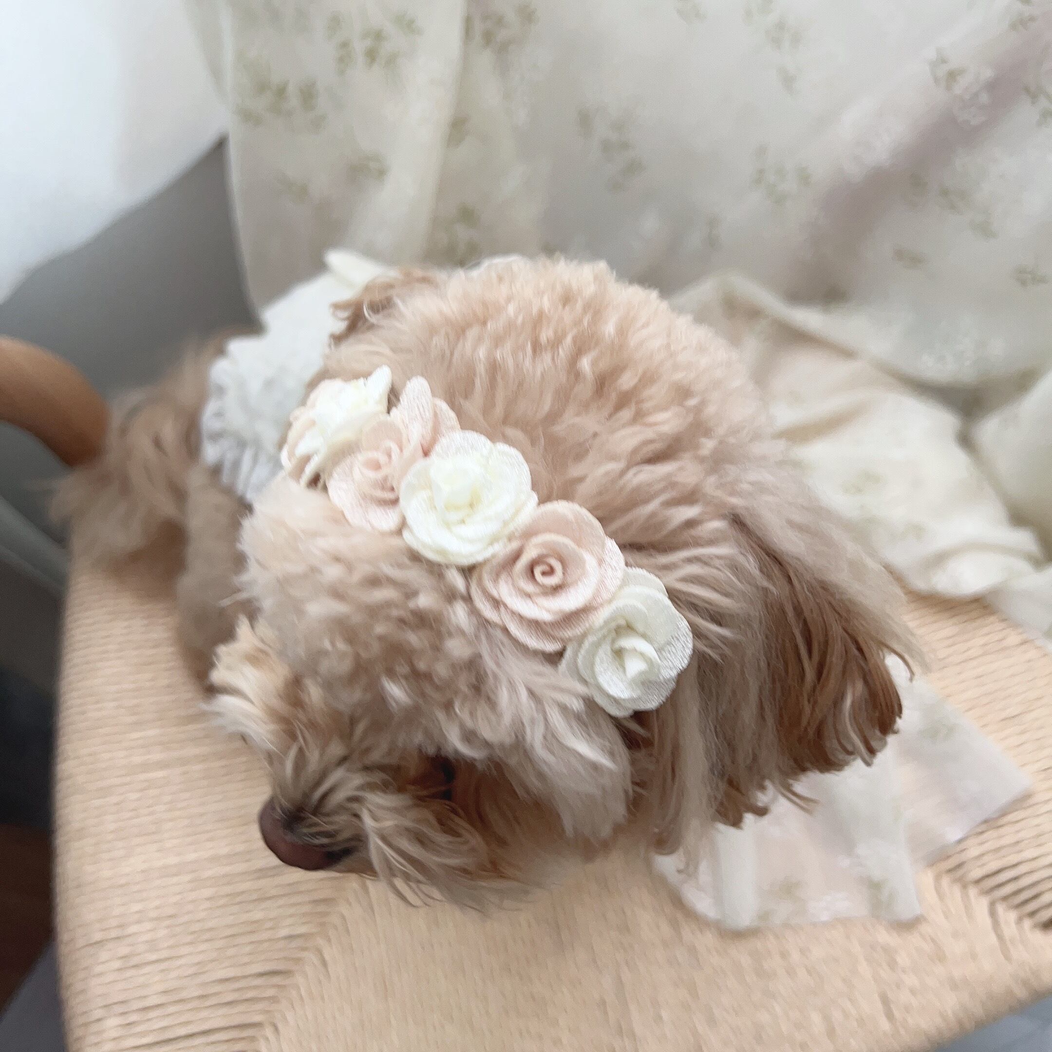 ピンク系お花のヘアバンド 2本セット