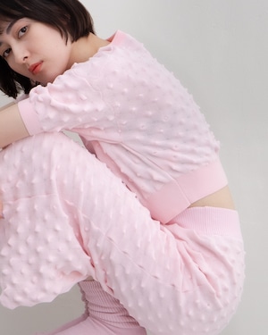 OPEN SESAME CLUB - durian chibi tops "pale pink"