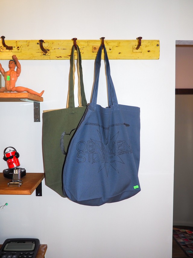 ORNAMENT STORE "Introduce" stone blue Big Tote-bag