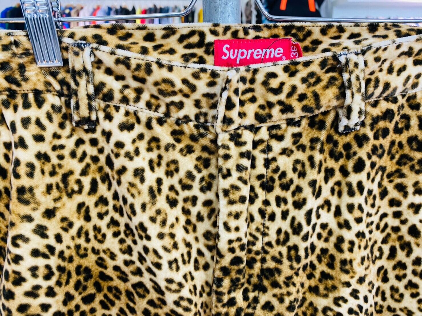 SUPREME VELVET WORK SHORT LEOPARD 36 160KF7143 | BRAND BUYERS OSAKA