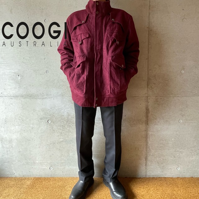 【COOGI】logo embroidery design wool jacket(xlsize)0324/tokyo