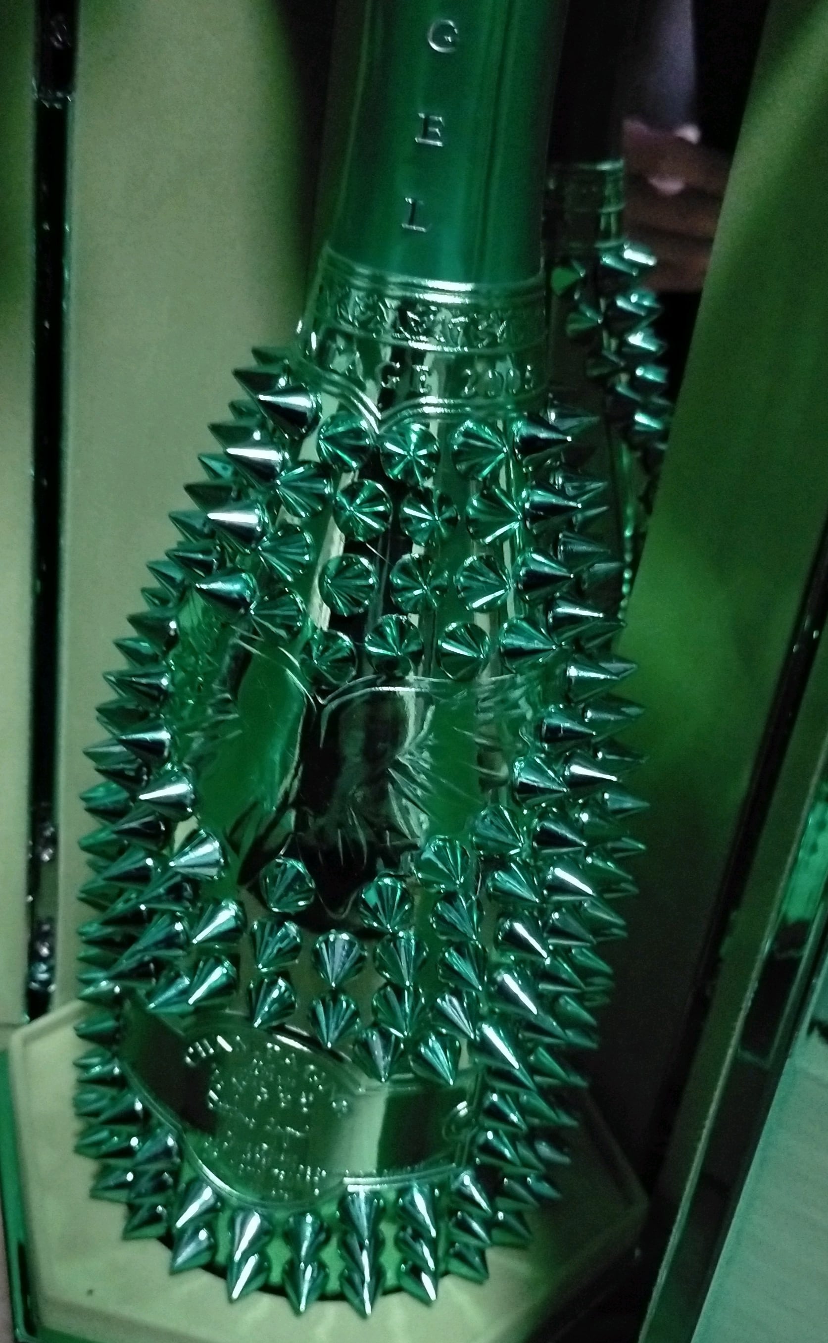 トゲ エンジェルシャンパン ヴィンテージ グリーン 緑 ANGEL 空き瓶 ...