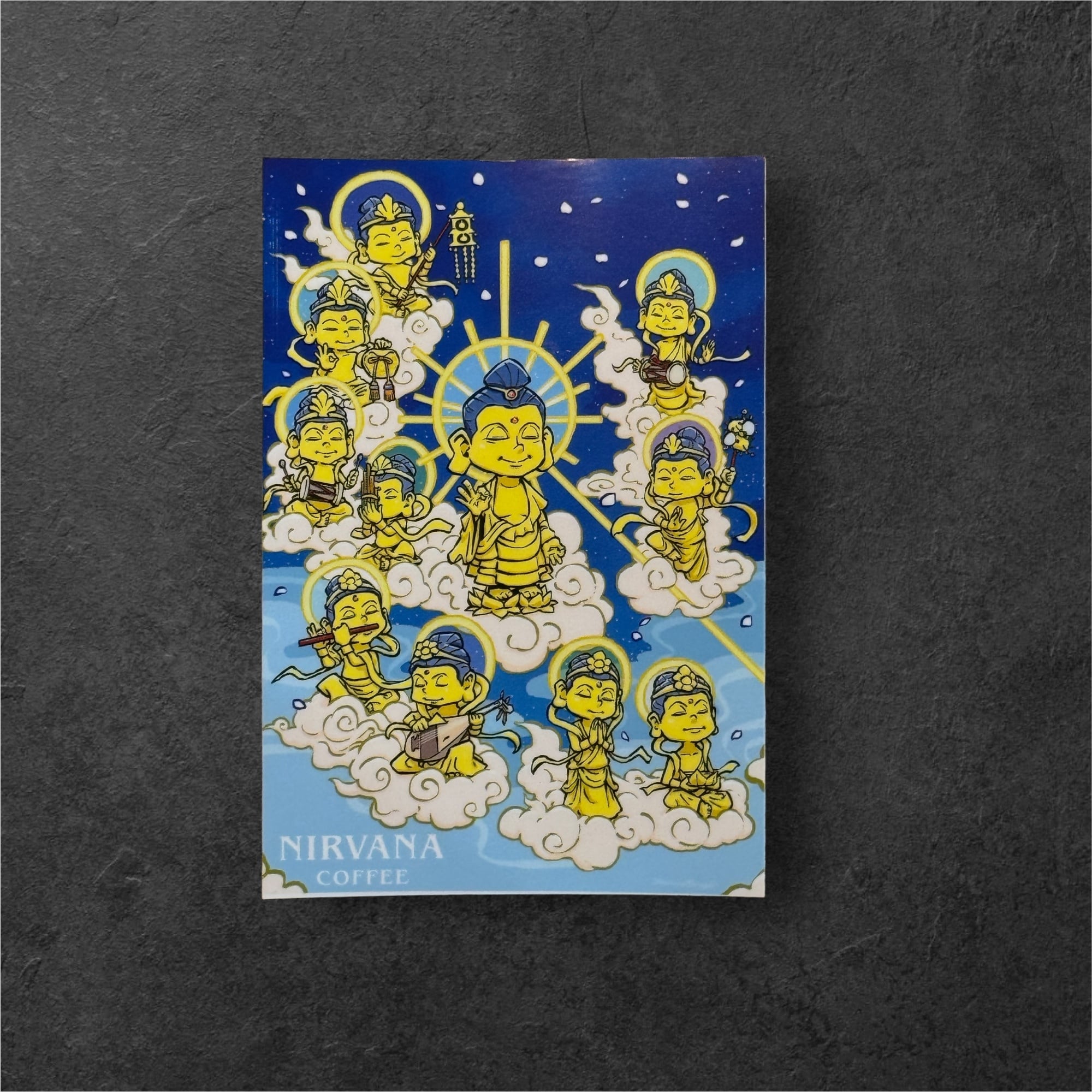 専正寺とNIRVANACoffeeコラボ御朱印(ご本尊イラストステッカー付