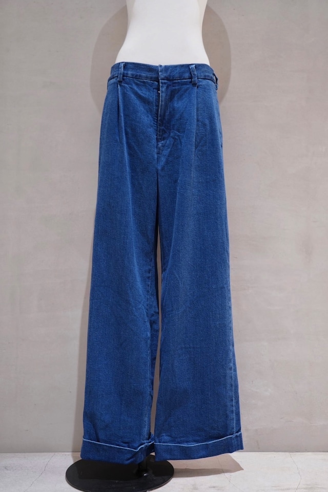 order denim wide pants