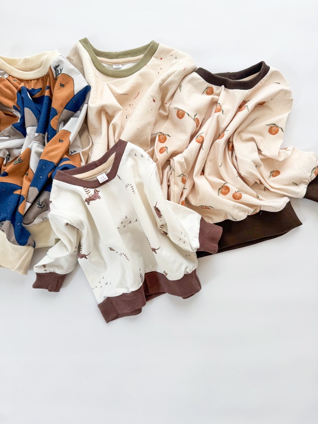 【100cm完成品】スウェットTシャツ(クレヨン)