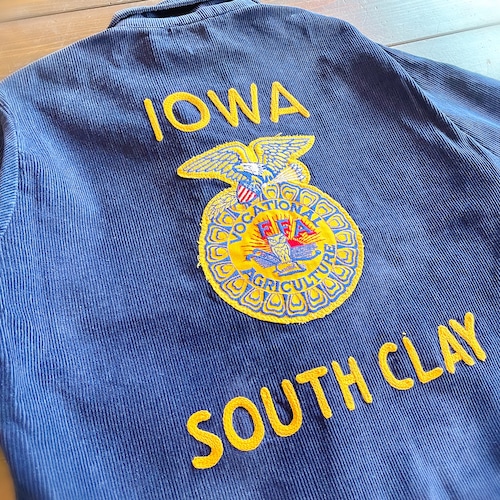 60s FFA Jacket〝IOWA〟 Front Simgle embroidery  Size 38