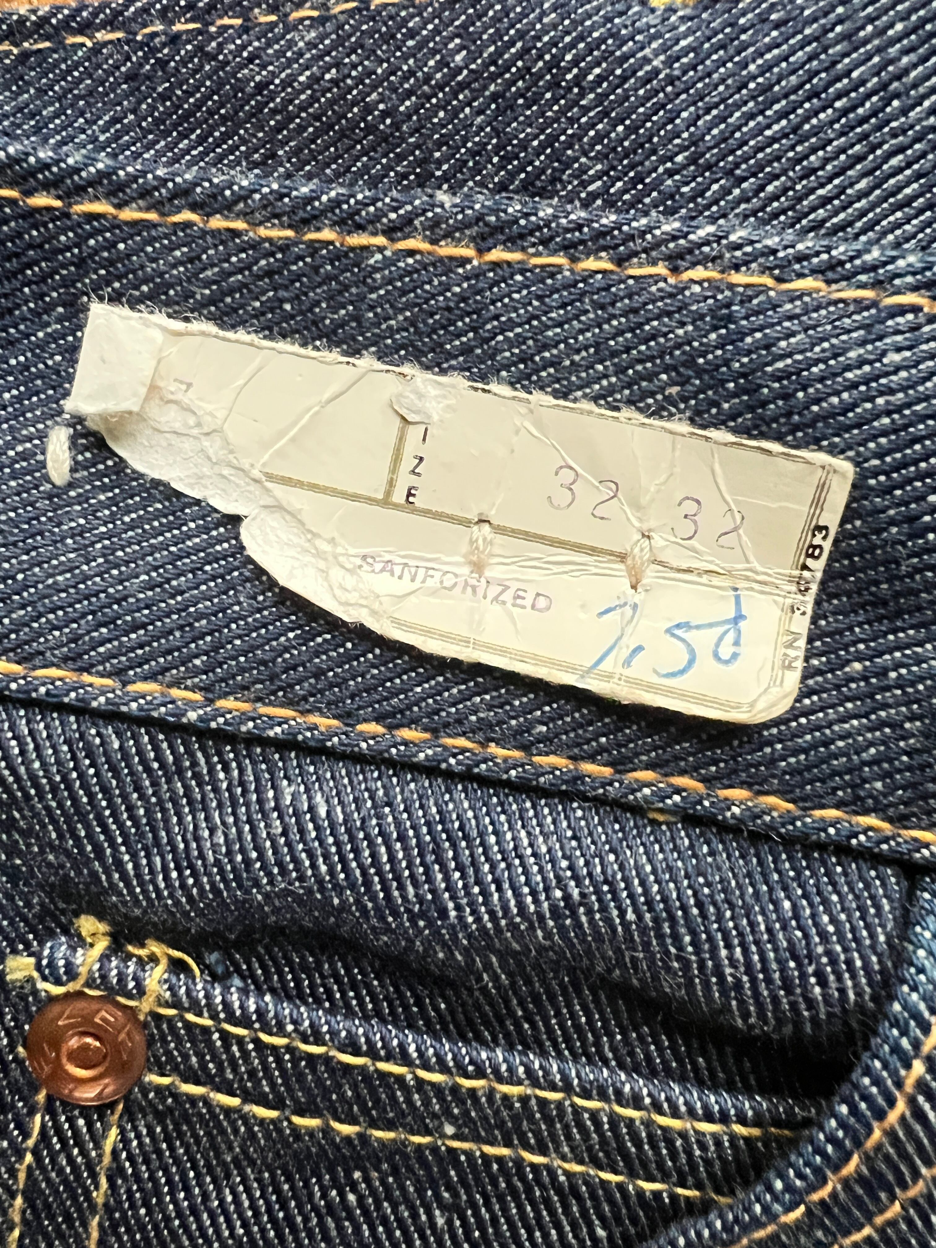 60's Lee Leens デニムパンツ DEADSTOCK 表記(32ｘ32) USA製