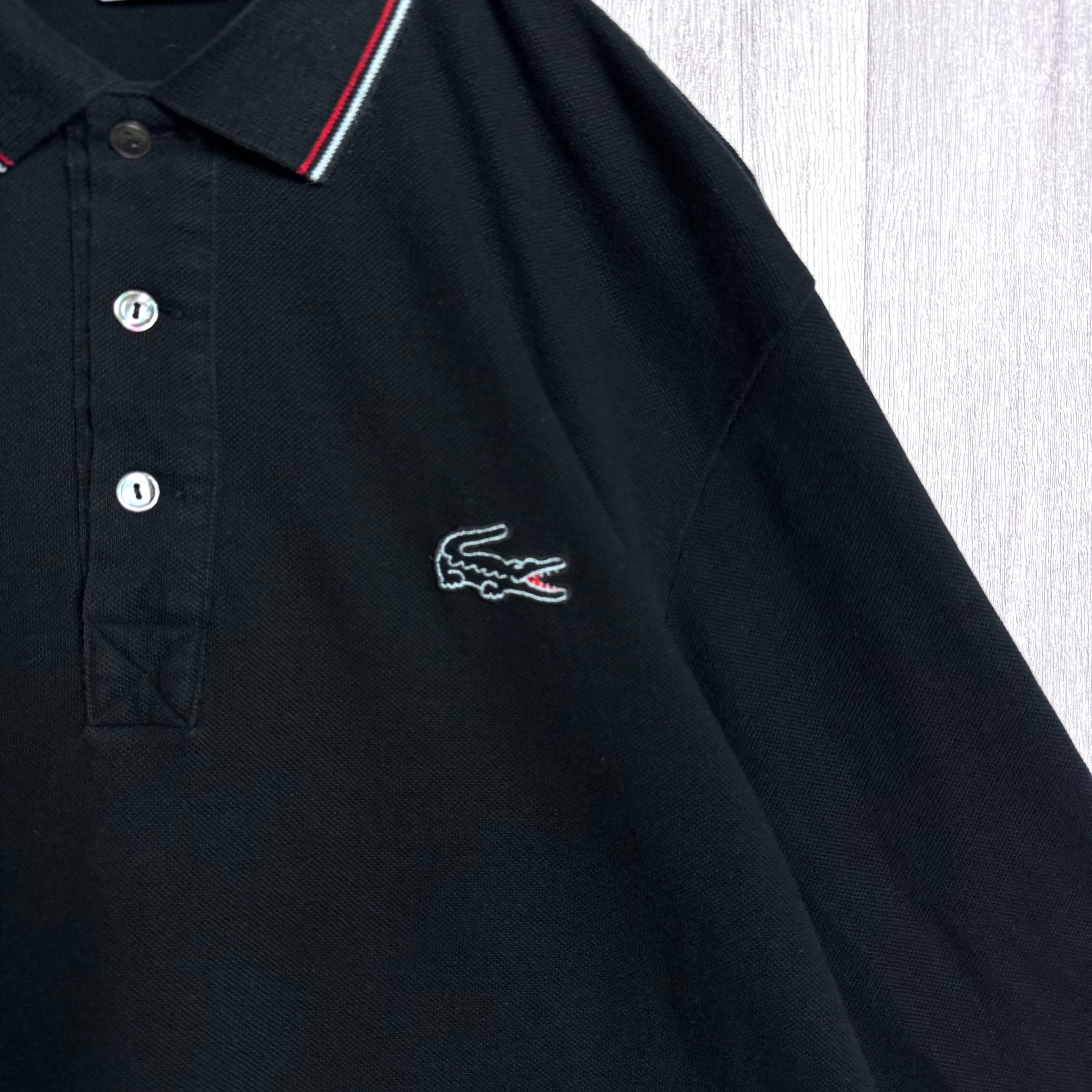 LACOSTE ラコステ 7分袖 ポロシャツ 鹿子 ワンポイント刺繍ロゴ