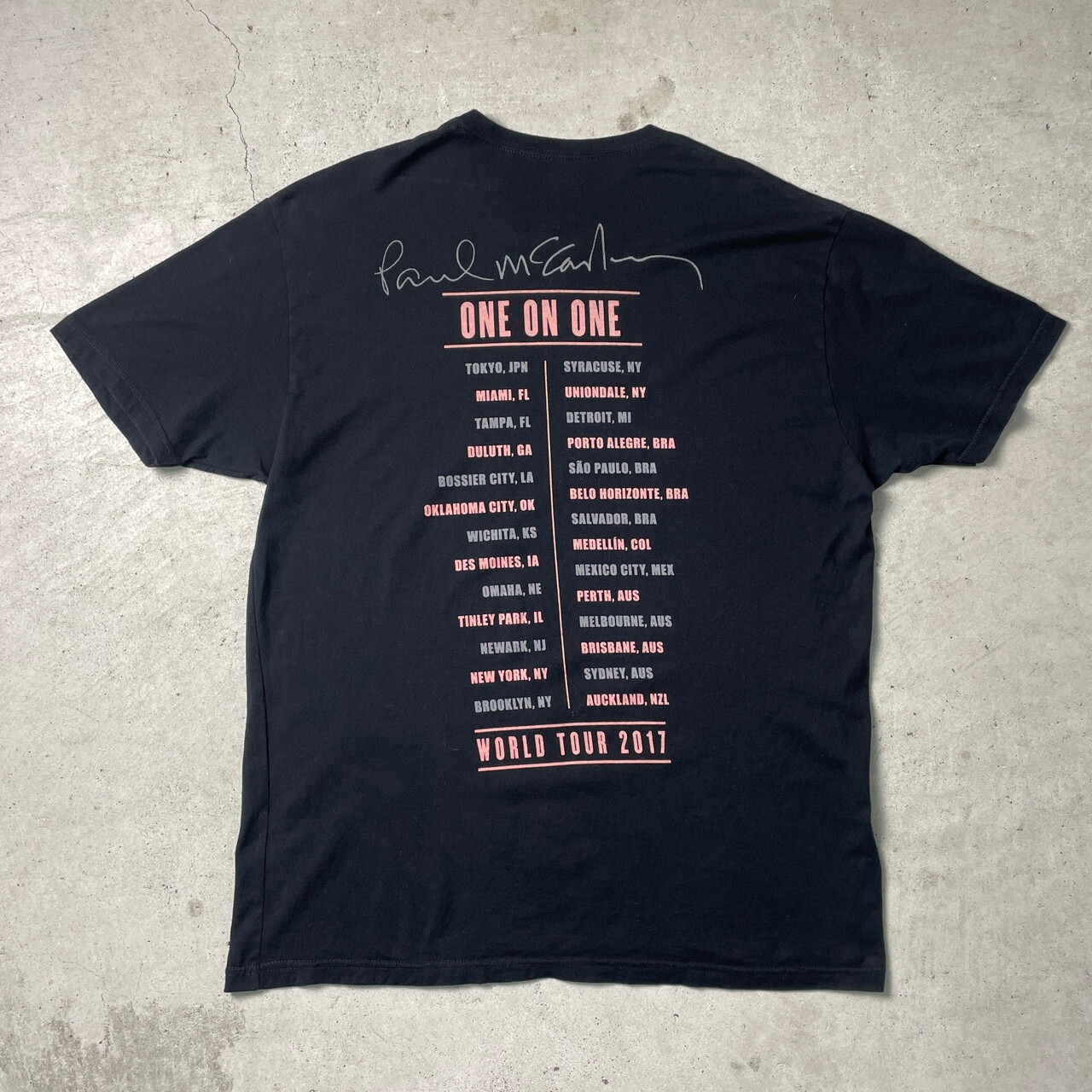 PAUL MACCARTNEY ポールマッカートニー 2011 ツアー バンドTシャツ 