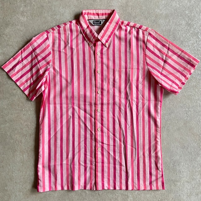 1980s  Triumph of California  Stripe Rayon Shirt  M  Made in USA  H225