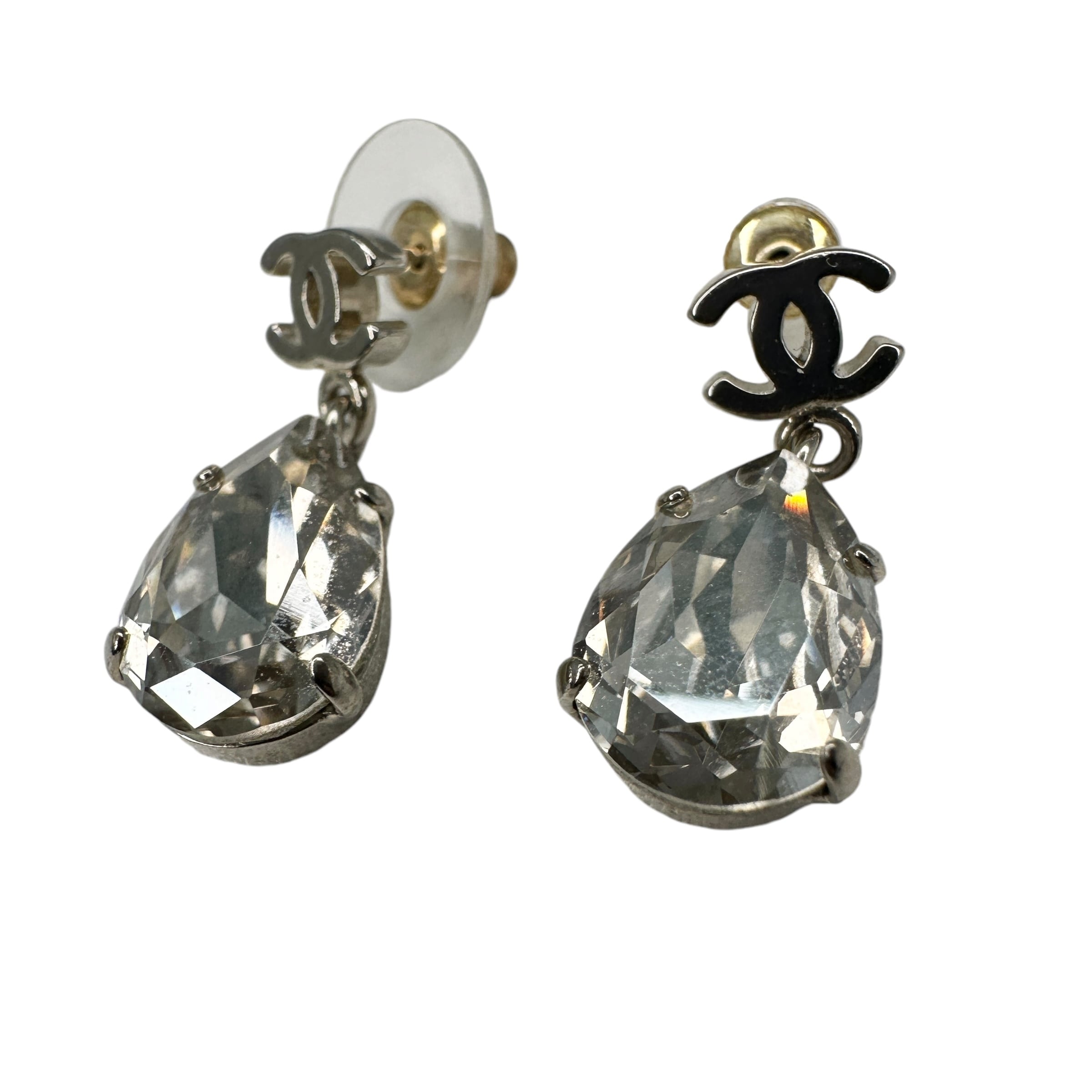 CHANEL シャネル ココマーク ラインストーン ピアス シルバー アクセサリー 11032-202308 | rean CHANEL シャネル ココマーク ラインストーン ピアス シルバー アクセサリー 11032-202308 | rean