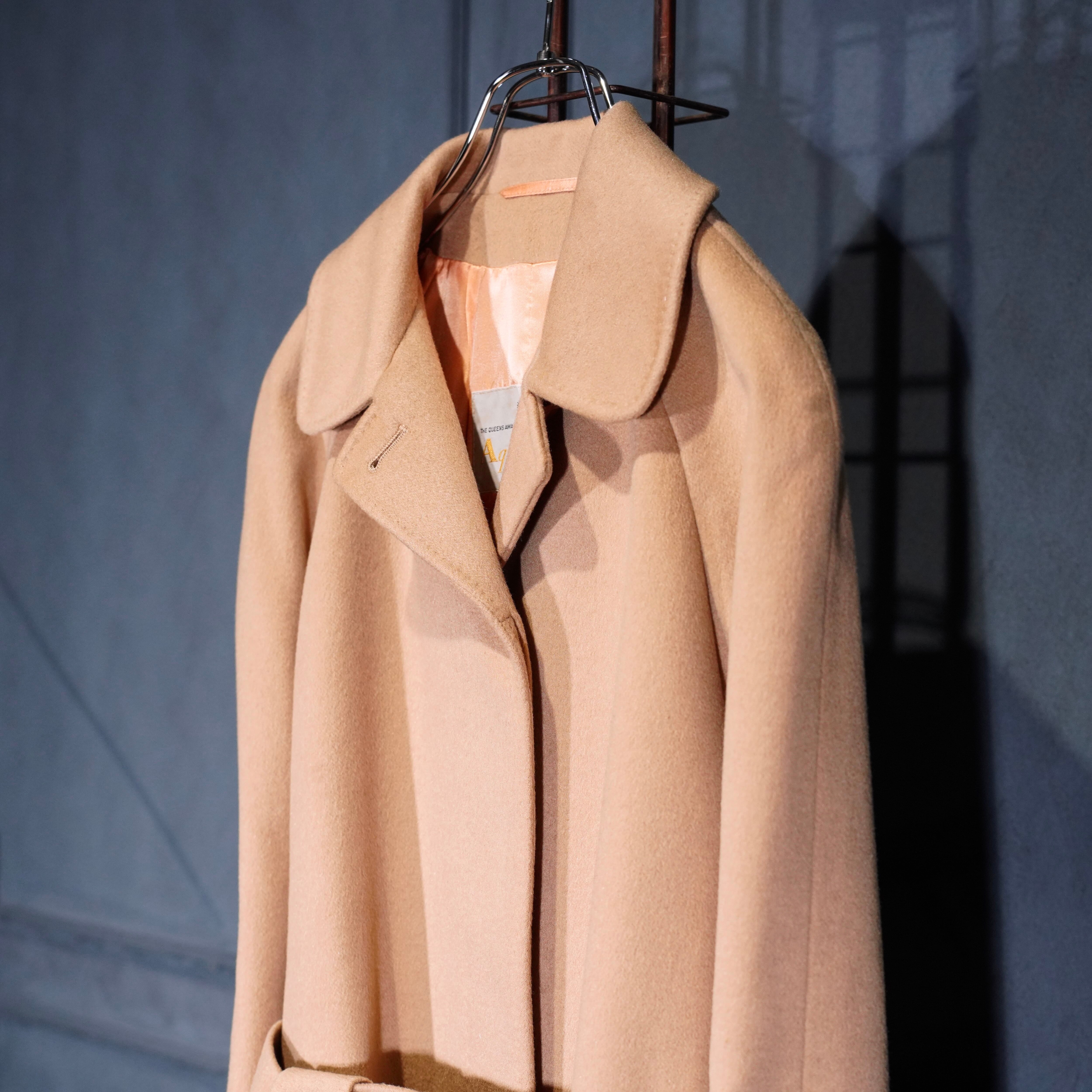 Aquascutum CASHMERE100% BELTED BALMACAAN COAT/アクアスキュータム