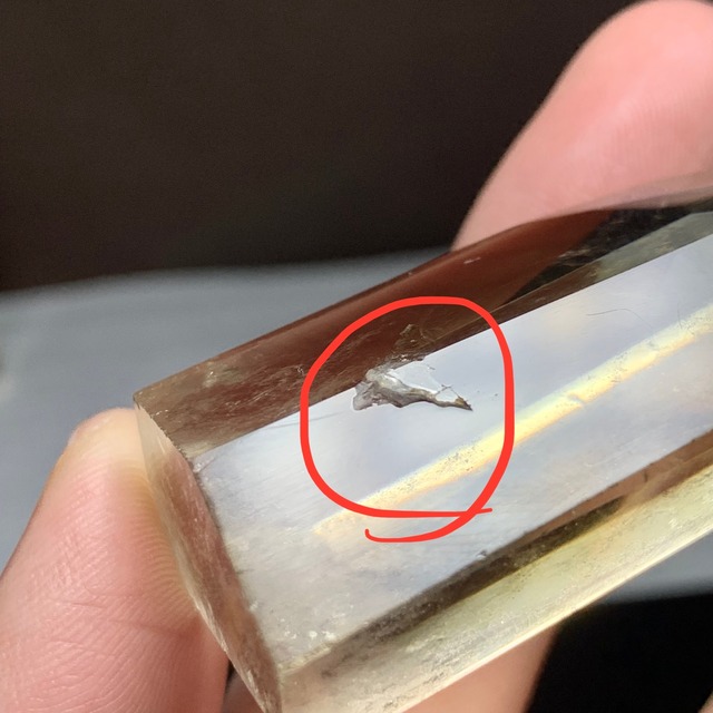 (訳)4.超透明☆天使の梯子☆エンジェルラダー・オリーブシトリン ポイント