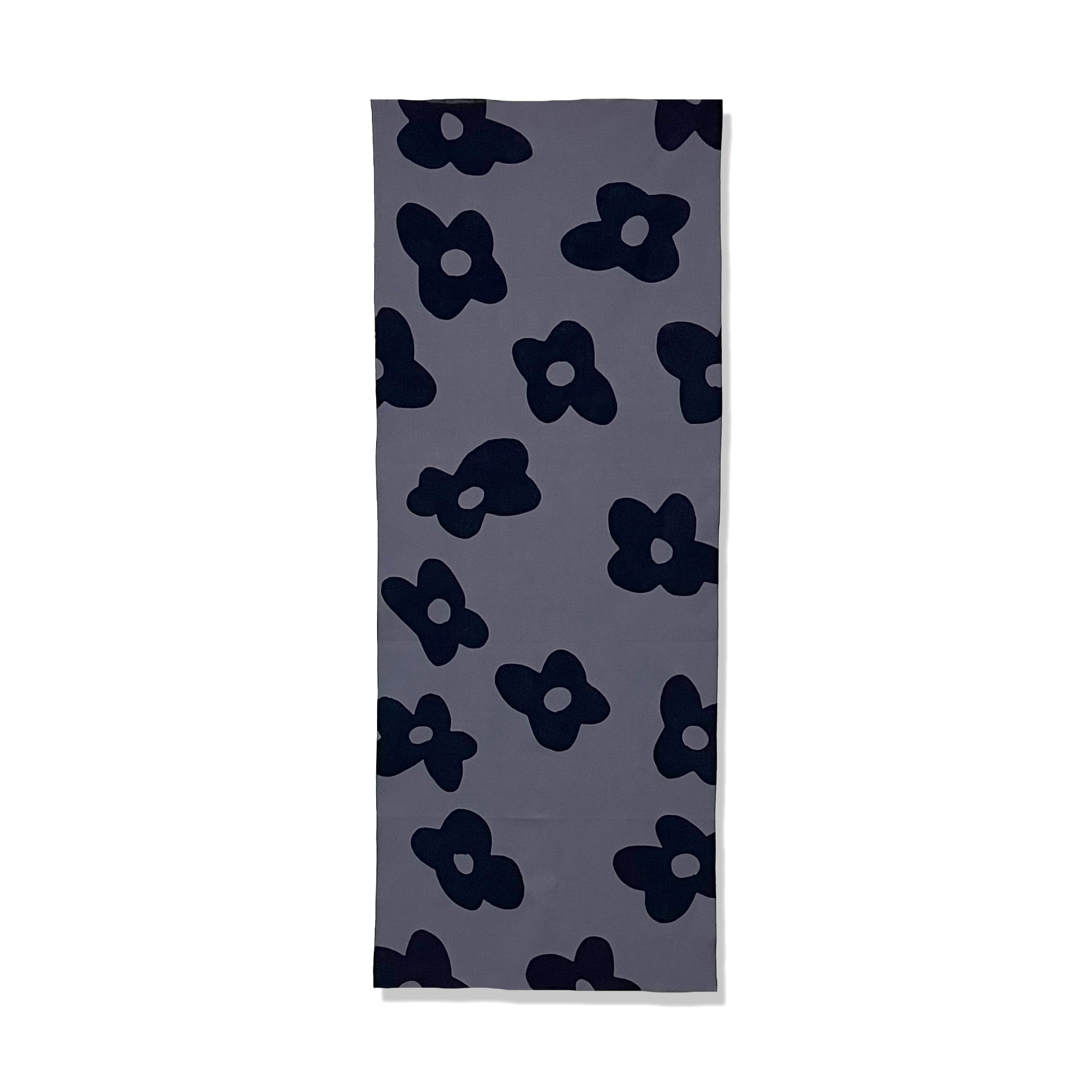 flowerてぬぐい designed by ina takayuki グレー | 注染てぬぐい