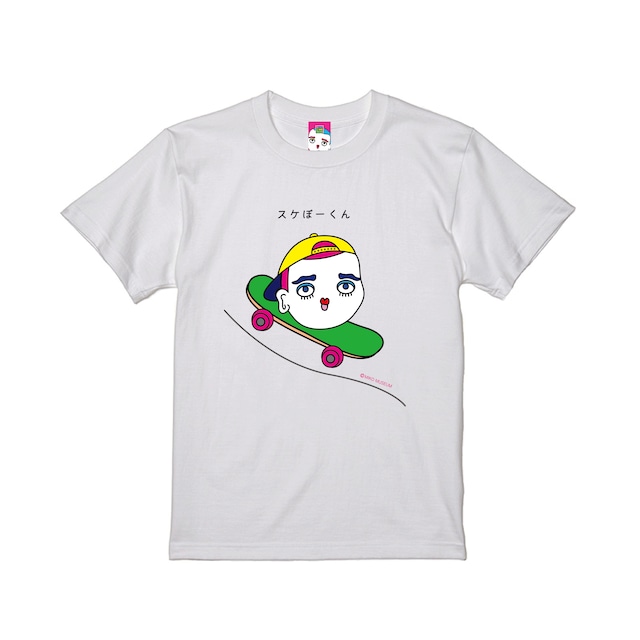 スケぼーくん　半袖Tシャツ　白