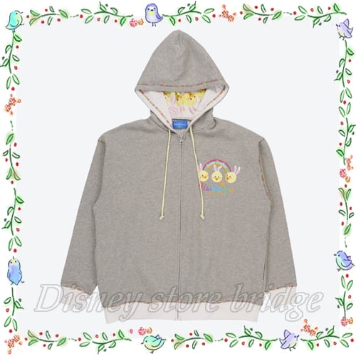 ユニセックスパーカー M-L ワンサイズ うさピヨ 2020 ディズニー 限定 公式 イースター メンズ