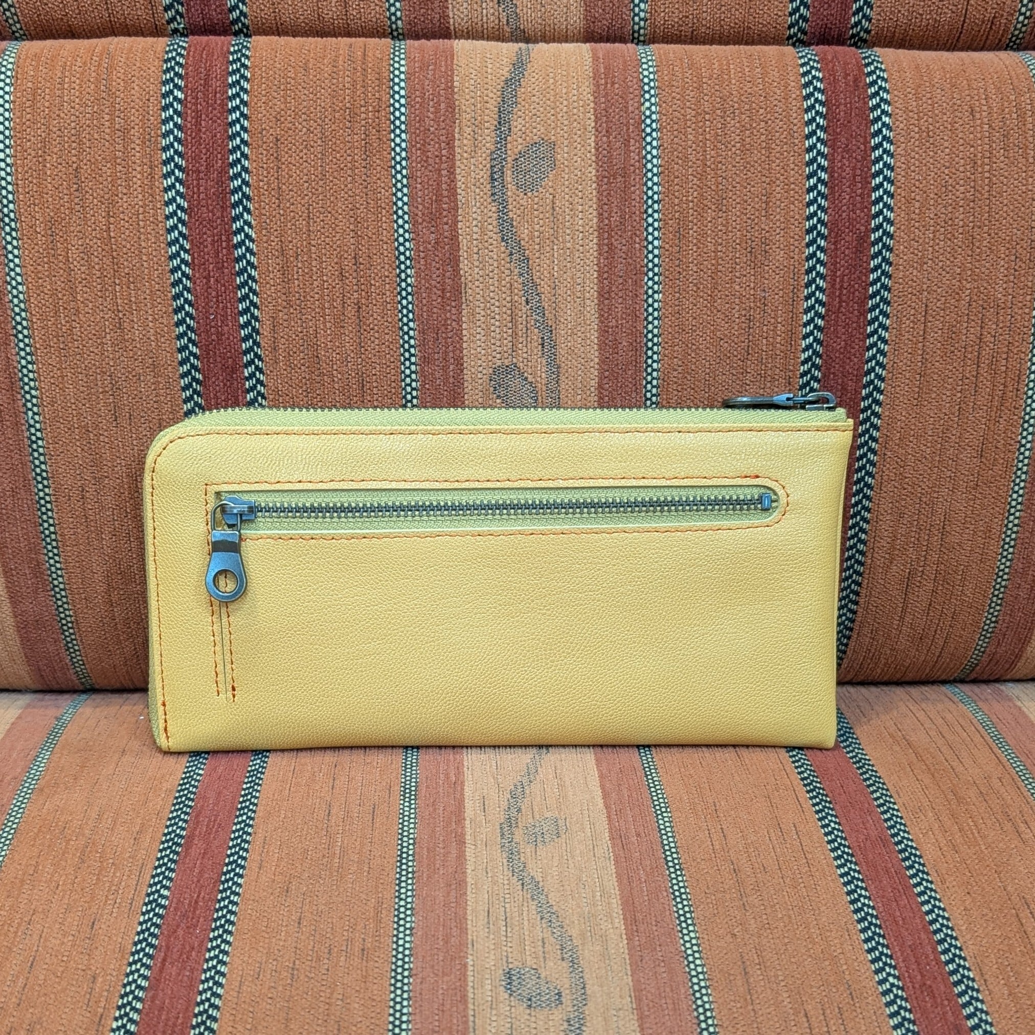 新年特販 牛革 長財布 FU-SI FERNALLE L字ファスナー パープル 紫 