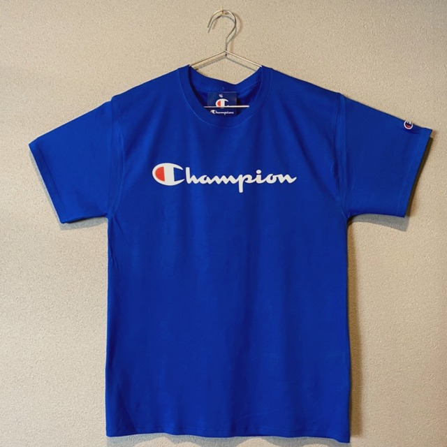 【並行輸入品】Champion ショートスリーブTシャツ CLASSIC GRAPHIC TEE ロイヤル ブルー ROYAL BLUE 青色 半袖