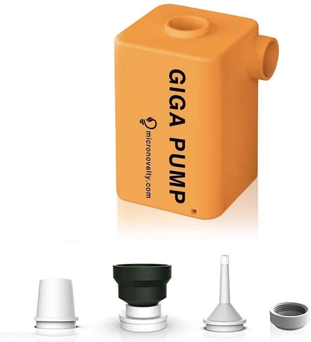 エアーポンプ GigaPump2.0 USB充電 アウトドア キャンプ バキューム エアーダスター LEDランタン