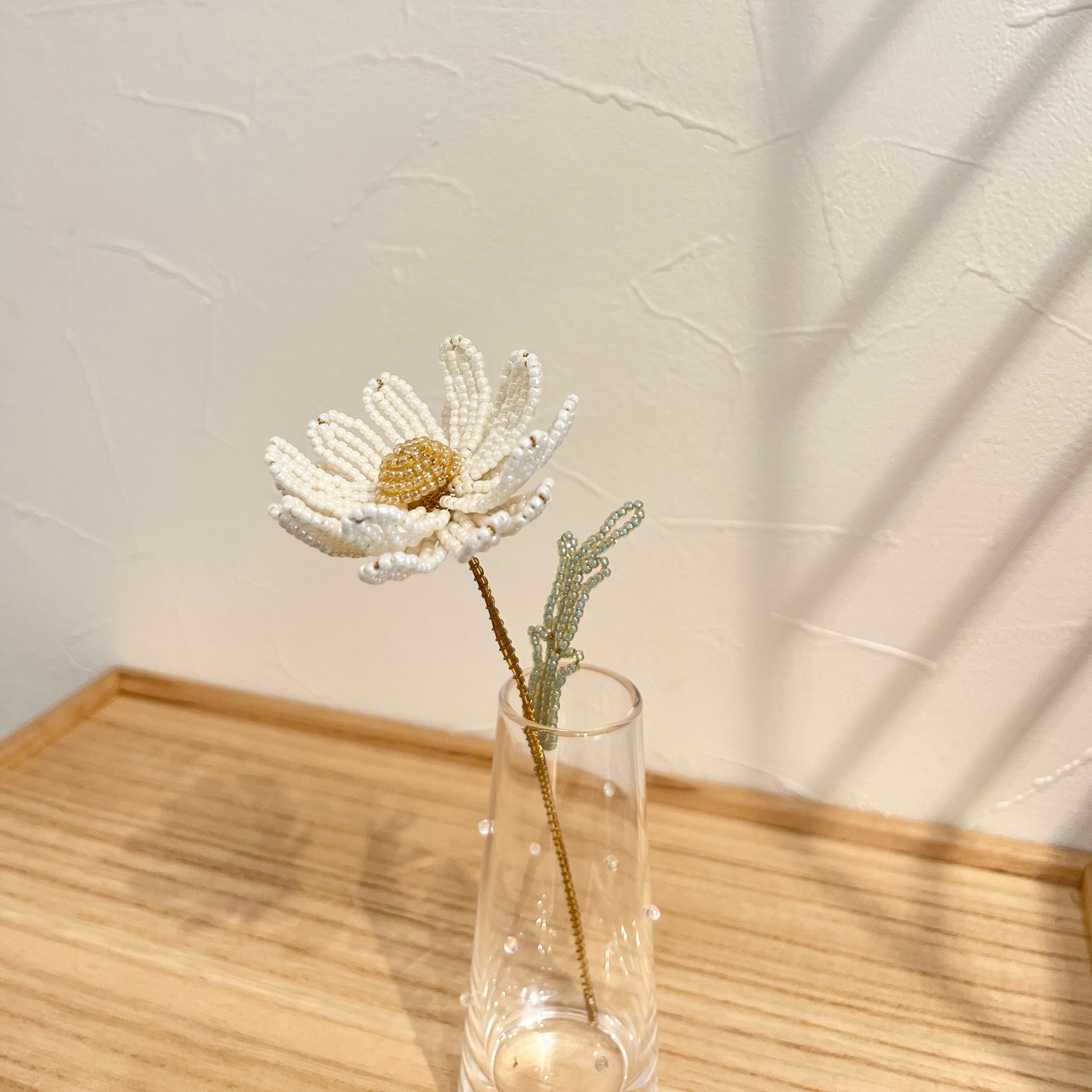 anokono flower マーガレット ビーズフラワー