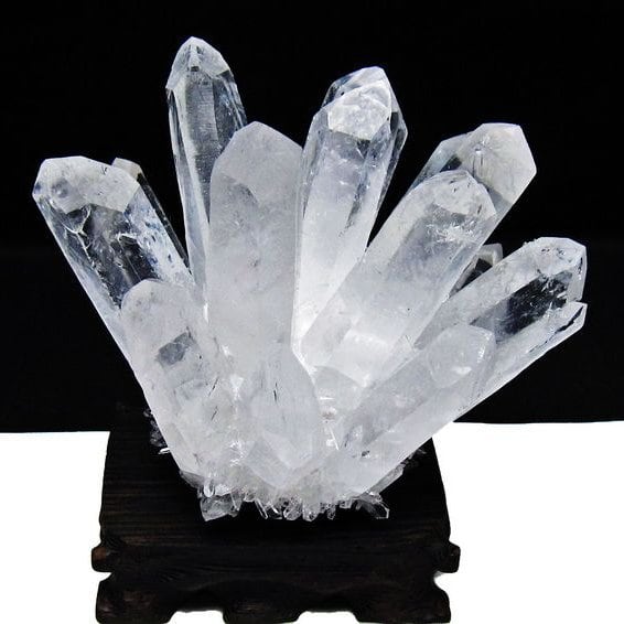 水晶 クラスター 水晶 原石 台座付属 一点物 182-8356