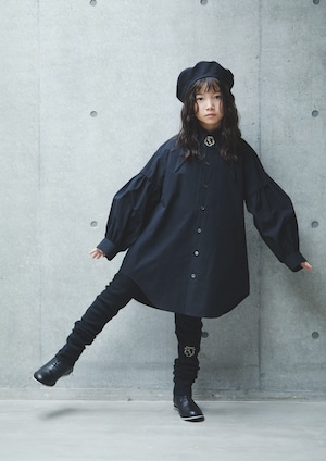 'Gathered sleeve onepiece_L/XLサイズ