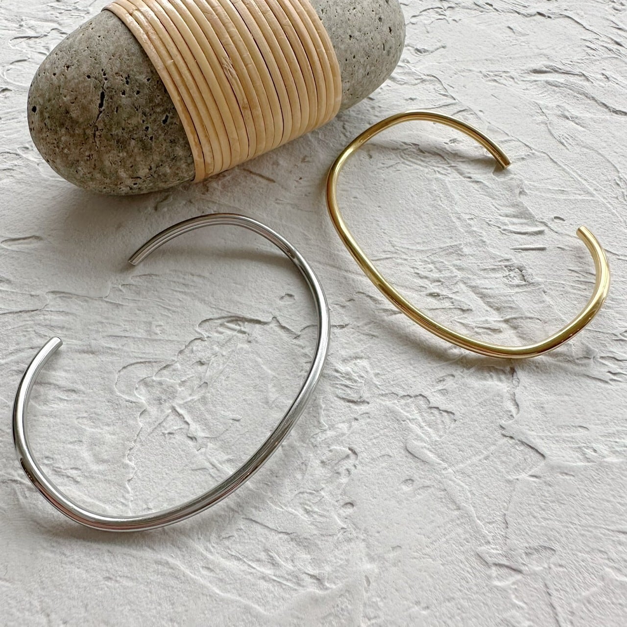 【SELECT】サージカルステンレス　ブレスレット　バングル　レディース　シルバー　ゴールド　華奢　アクセサリー