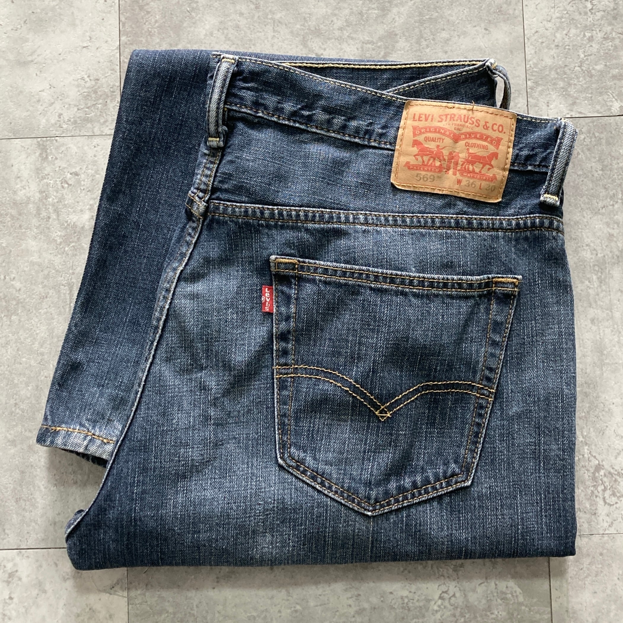 W36 L30】Levi's 569 リーバイス 140周年 ジッパーフライ ドーナツ
