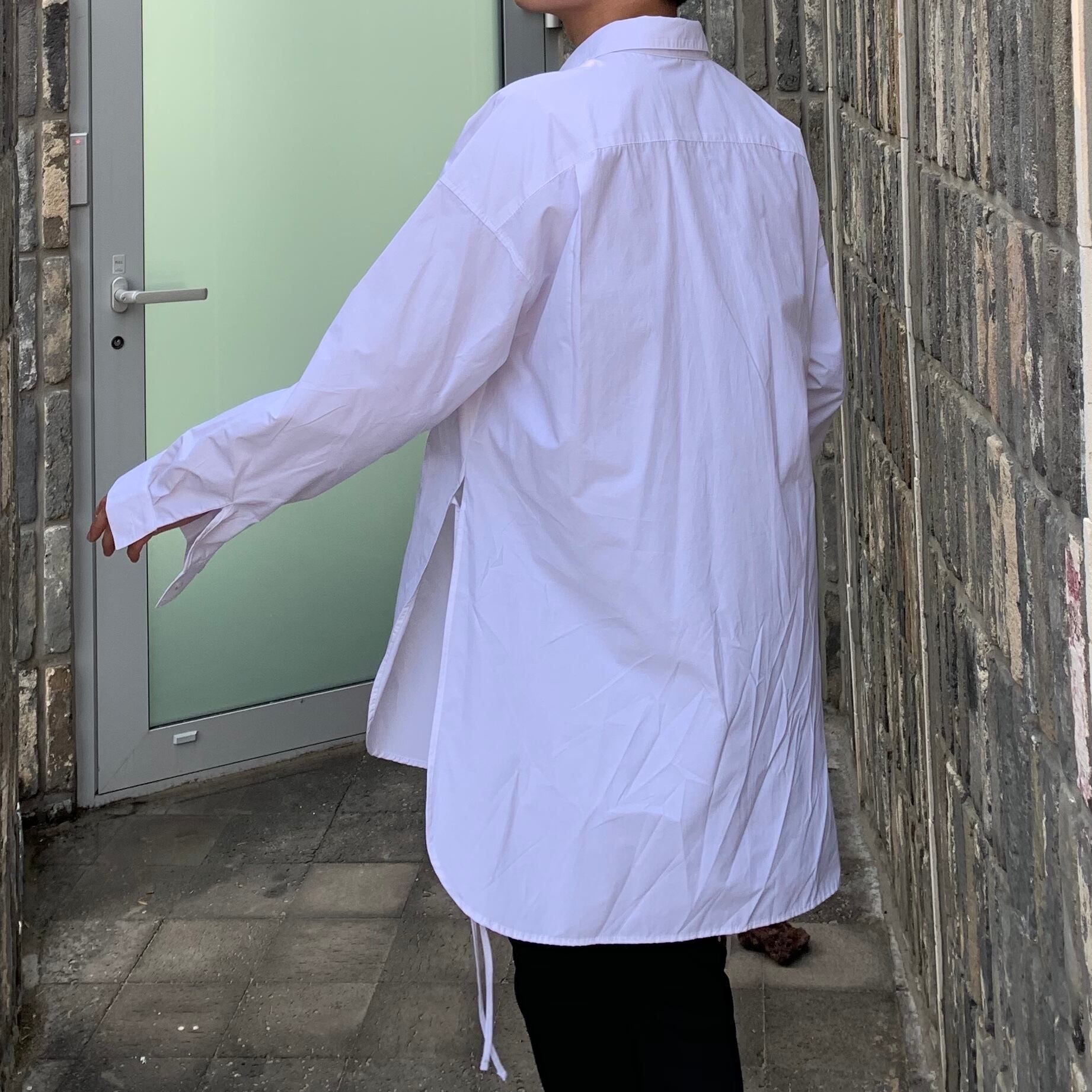 全3色 シャツ トップス 無地 カジュアル 長袖 おしゃれ