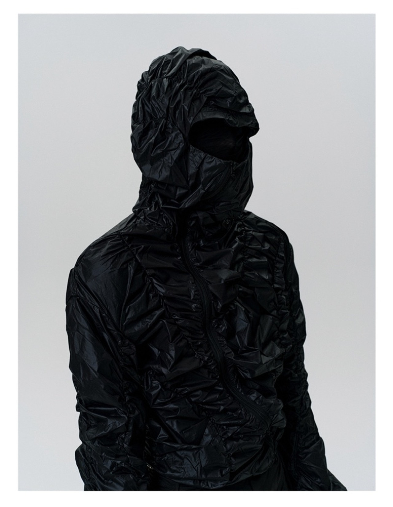 FRKM SCD 25SS 限定コレクション リンクルギャザーフード付きジャケット セットアップ可能