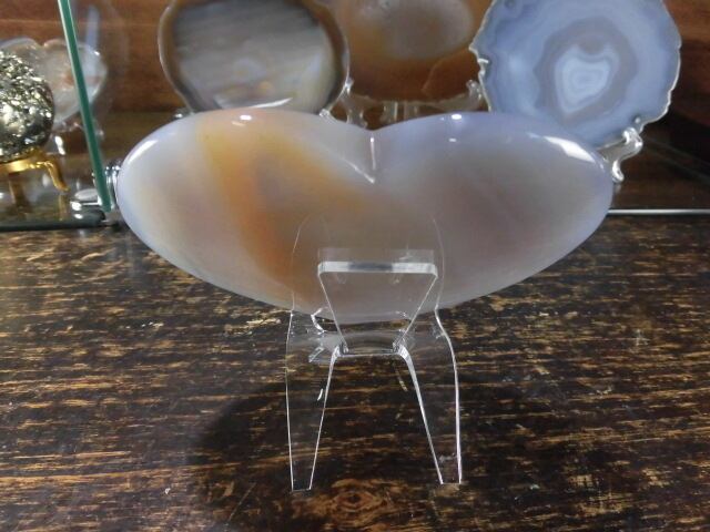 【瑪瑙カービング】　ハート瑪瑙　no.5