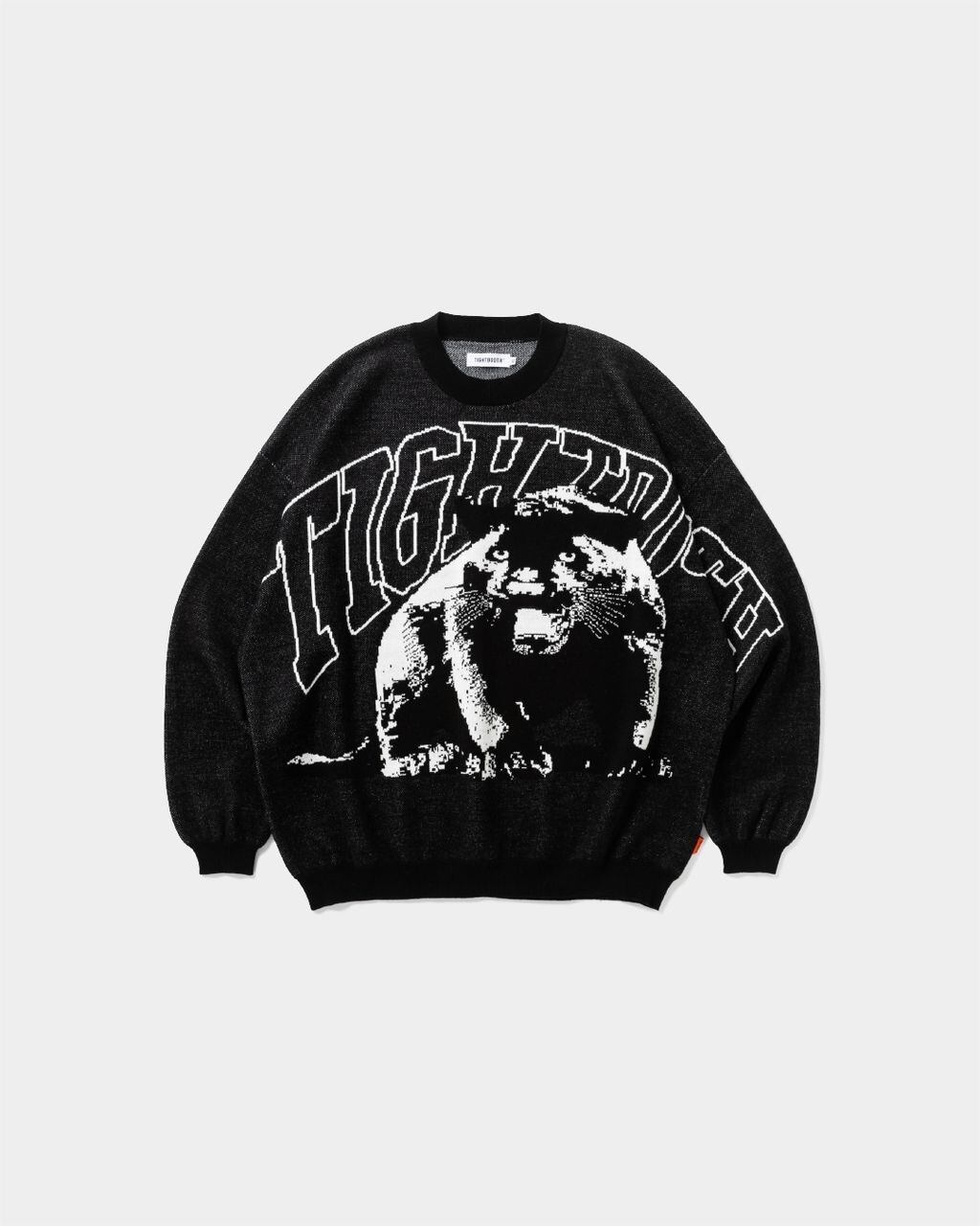 TIGHTBOOTH / PANTHER KNIT SWEATER / BLACK