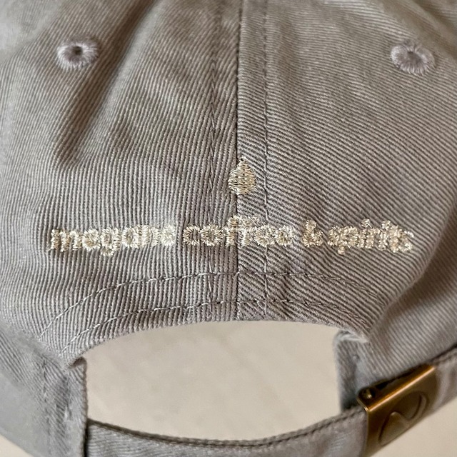 【受注生産】NO megane NO life キャップ：グレー×銀