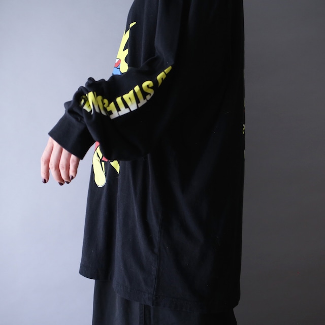 "ヒロアカ×オールマイト"  360 printed super over silhouette l/s tee