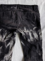 "JHONNY WOLF" Tie-dye Zip Flared Denim