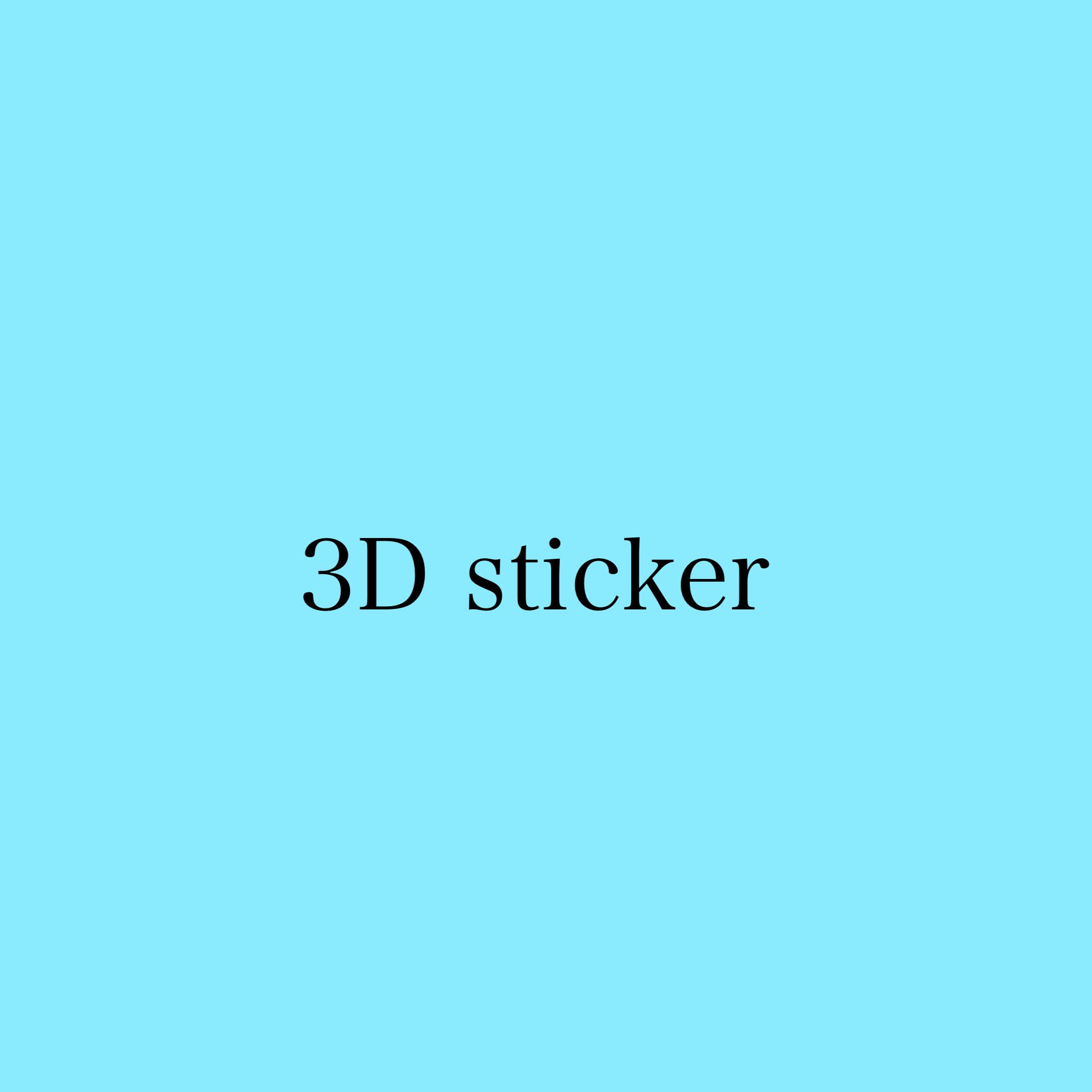 3D sticker