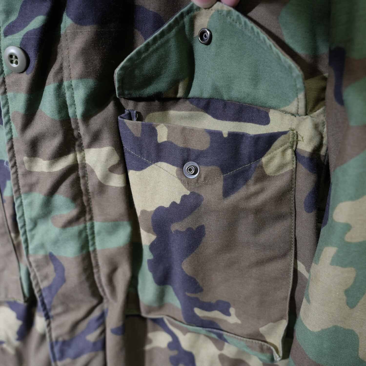 80s U.S. ARMY M-65 フィールドジャケット ウッドランドカモ SMALL