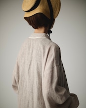 【suie】Linen silk lightweight gown/リネンシルクガウン(ベージュ)