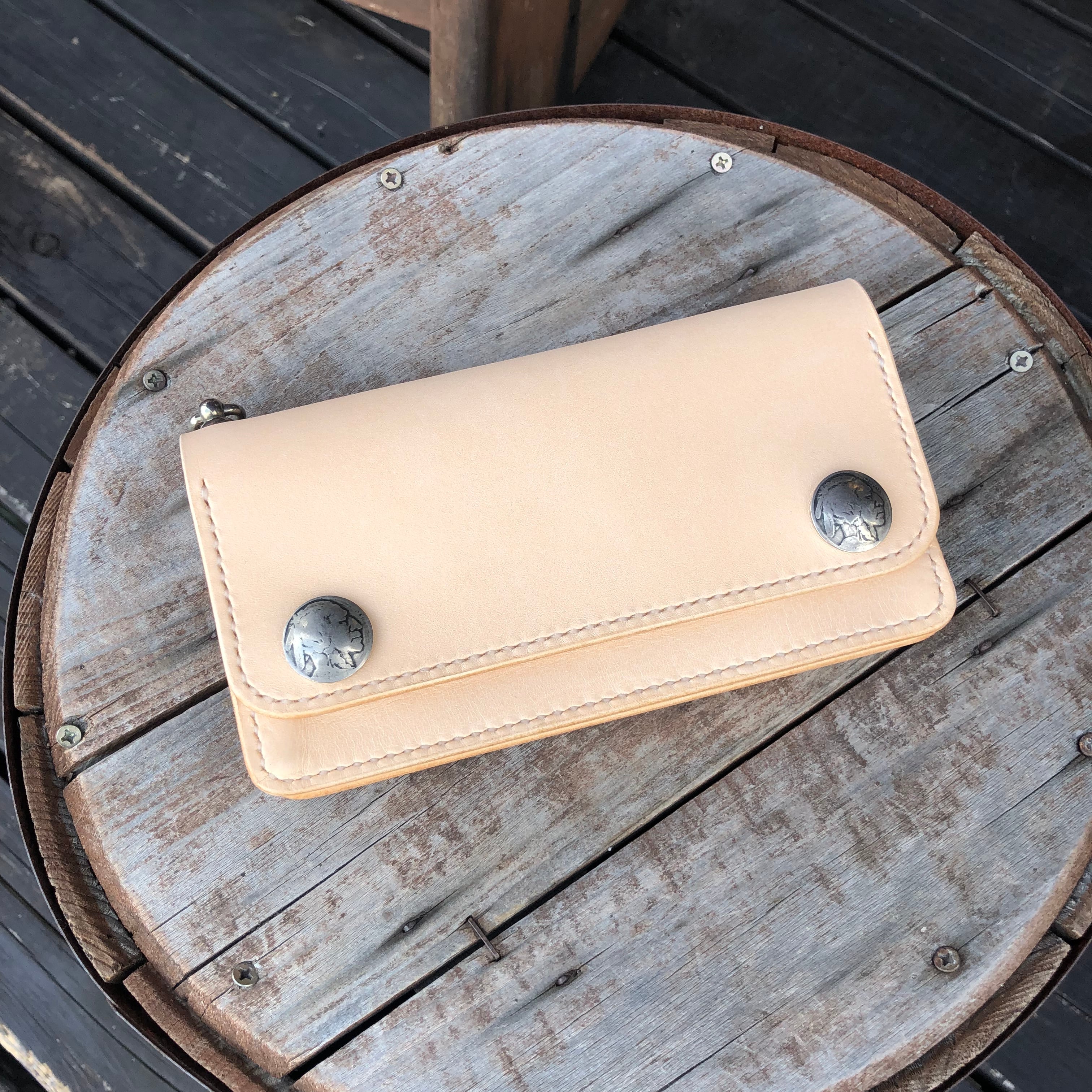 WHOLオリジナル トラッカーズウォレット ハンドメイド 財布 本革