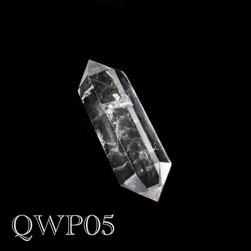 《ファントム入り》水晶 ダブルポイント ブラジル産 QWP05