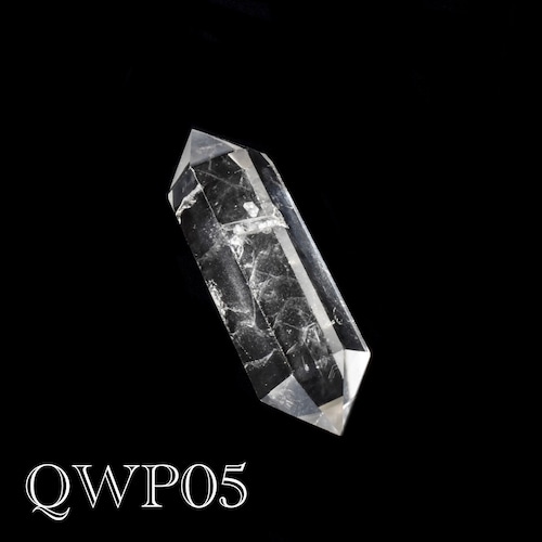 《ファントム入り》水晶 ダブルポイント ブラジル産 QWP05