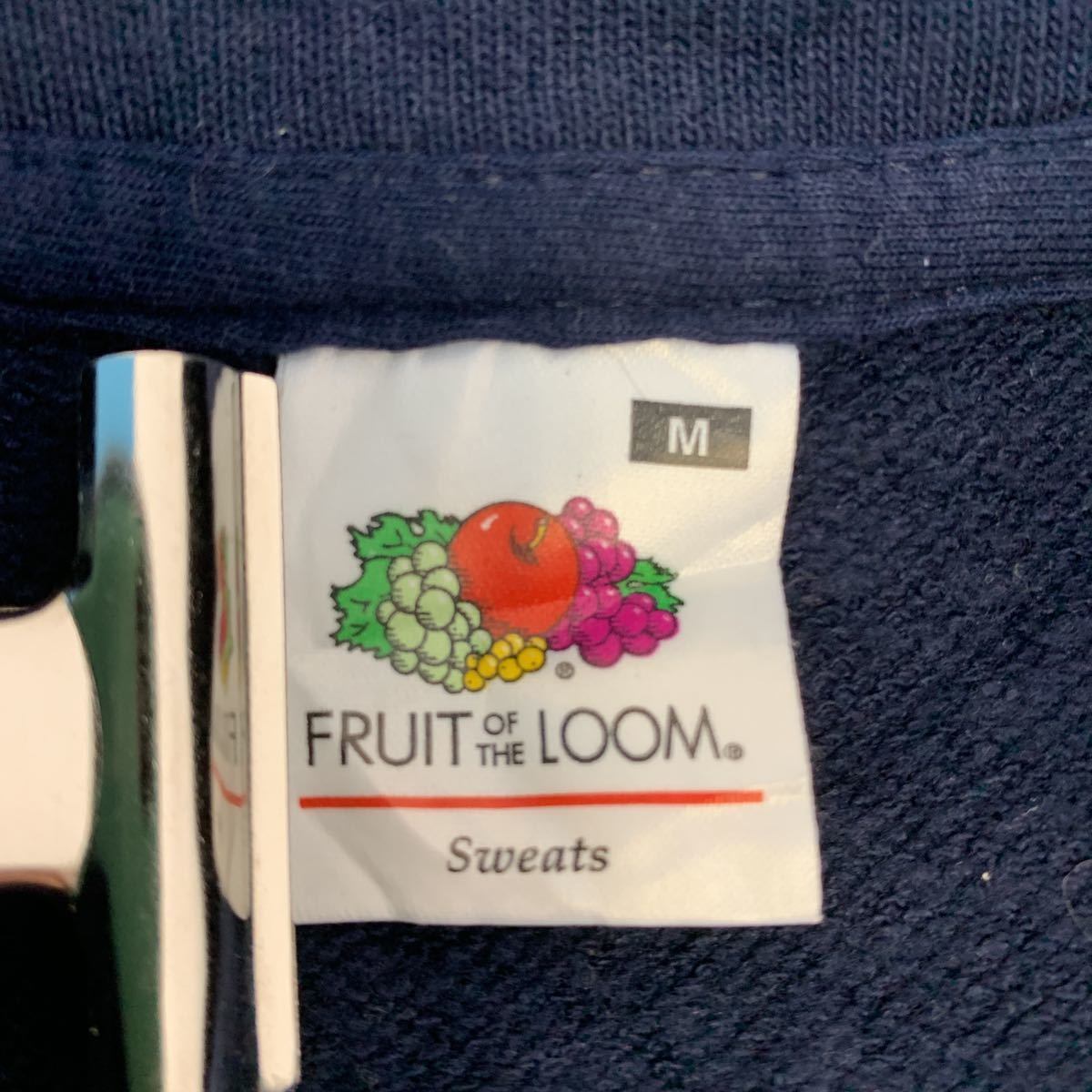FRUIT OF THE LOOM ロゴ スウェット トレーナー M ネイビー フルーツ