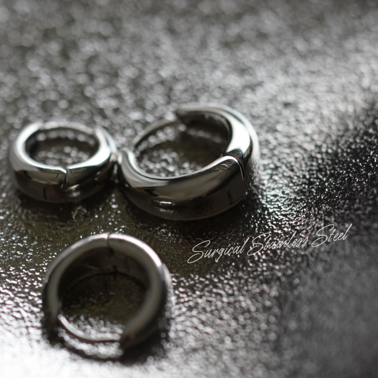 【18G】フープピアス ピアス ドロップピアス アレルギー対応 片耳 spu078