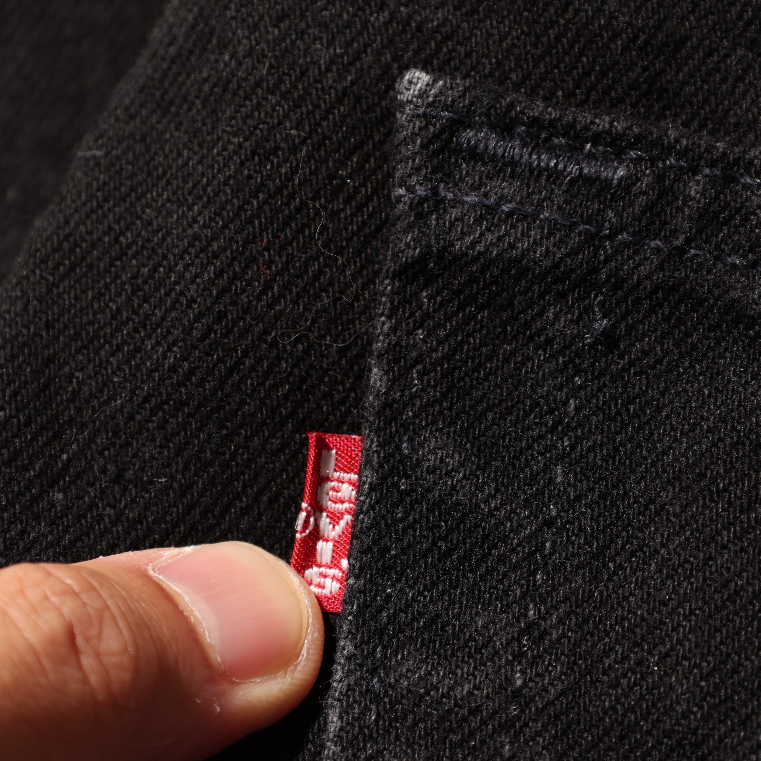 極美品/90s/W38 リーバイス 赤505 サルファブラック USA製 デニム 極美品 36×30 Levi's 505 USA 94年 サルファーブラックデニムパンツ