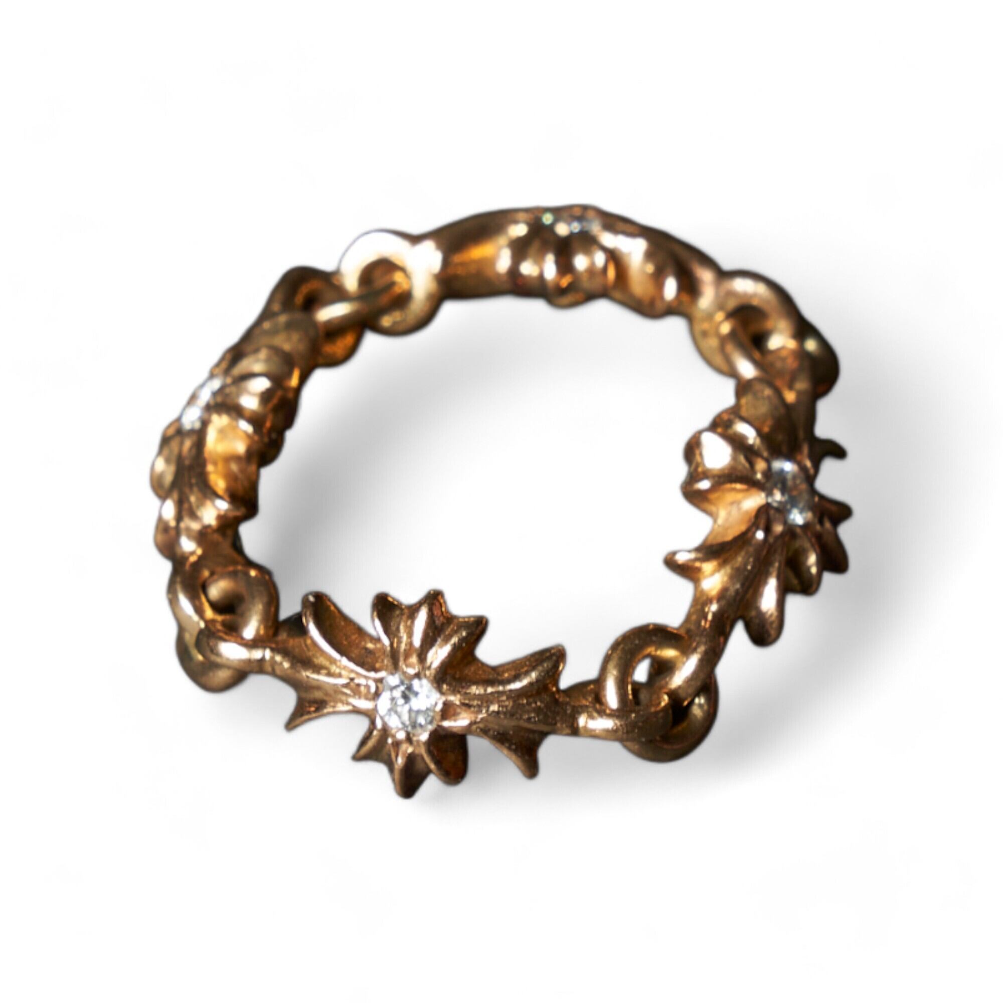CHROME HEARTS クロムハーツ タイニー E CHプラス リング PAVEダイヤ 