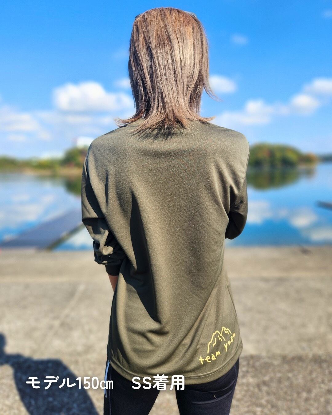 yuzuロングTシャツ(WANTED) カーキ | yuzu cafe
