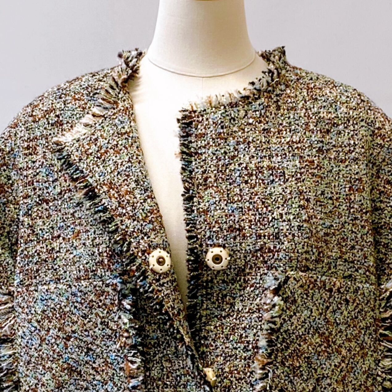 GREED(グリード) KASURI Classic Tweed Puff Jacket [送料無料] | BIEN MORE Net Store  ファッション レディース セレクトショップ　 powered by BASE