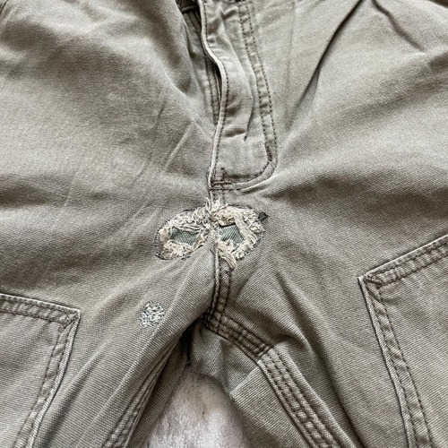 モスグリーン コットンダブルニー Carhartt 33×32 詳細写真7