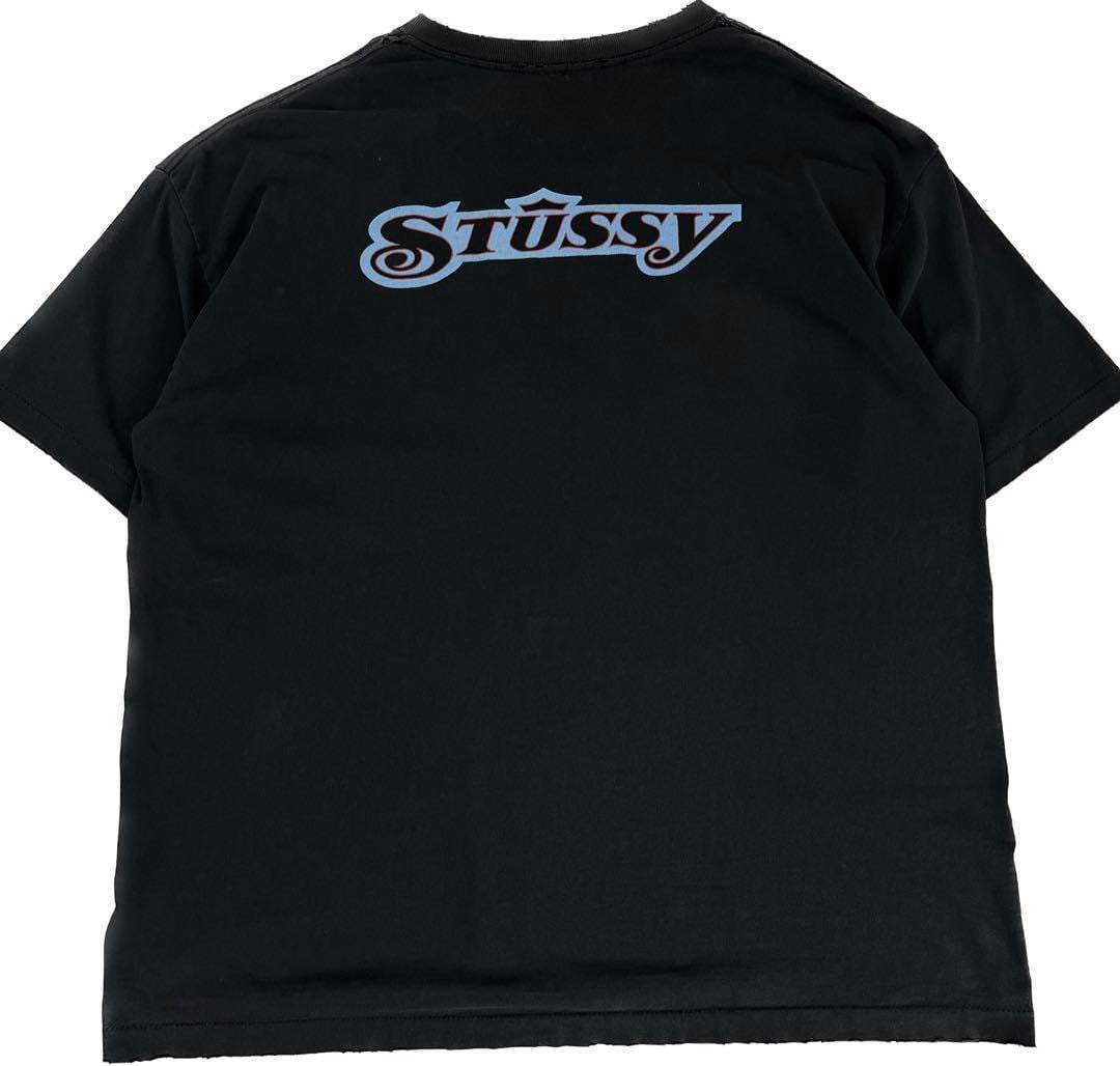 雰囲気系【BIG SIZE】 90s USA製 STUSSY ステューシー Tシャツ 紺タグ XXL 黒 | Rico clothing  powered by BASE